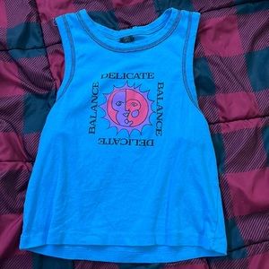 Blue Sleeveless Top
